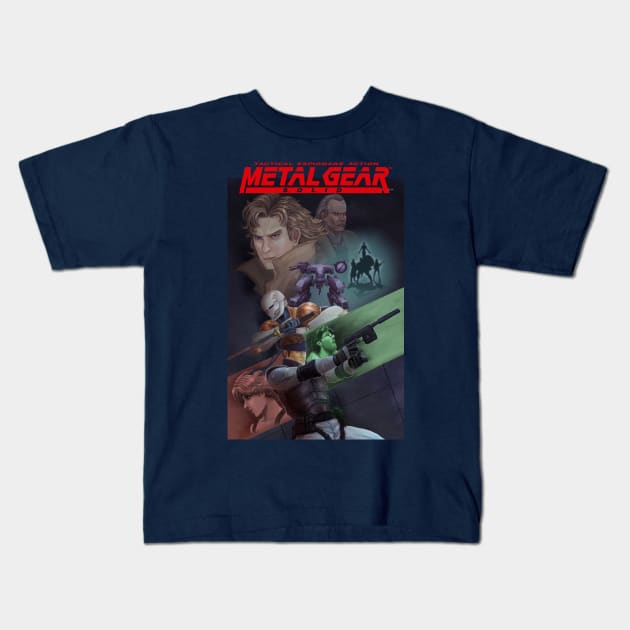 Metal Gear Solid Kids T-Shirt by bside7715